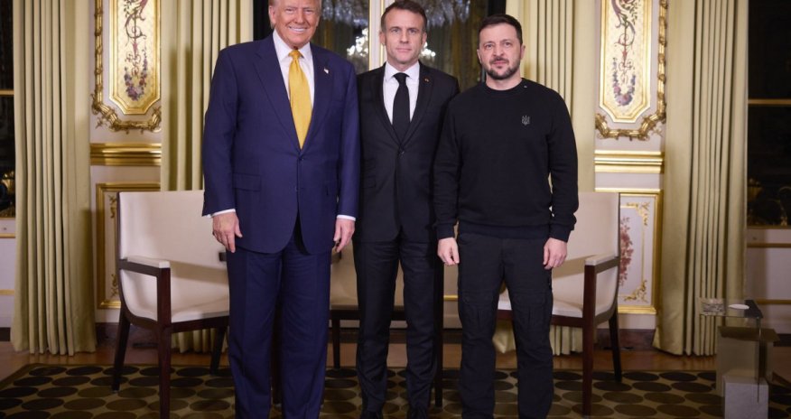 Во Франции состоялась встреча Макрона, Трампа и Зеленского