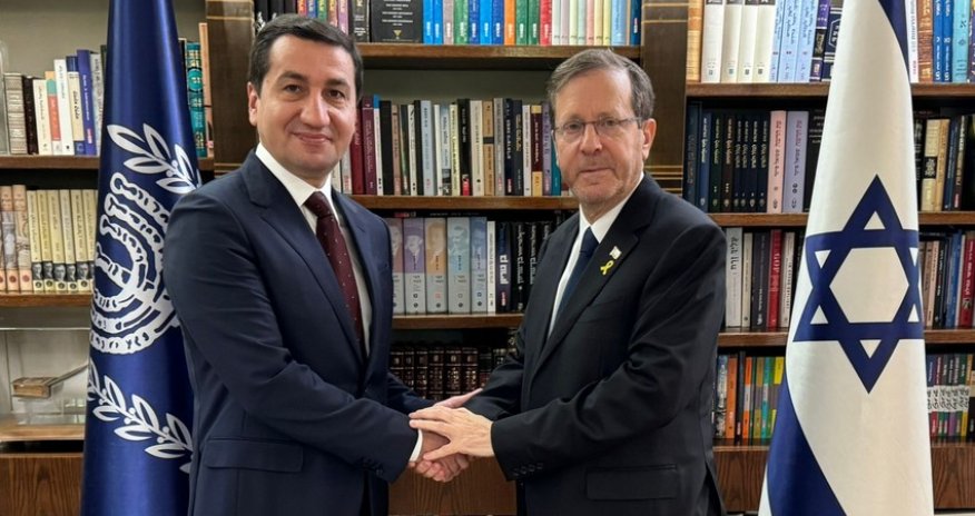 Hacıyev İsrail Prezidenti ilə regional məsələləri müzakirə edib
