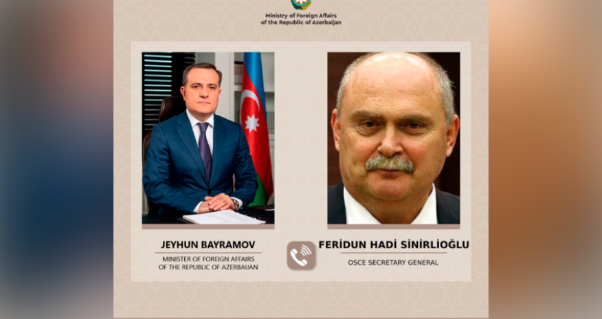 Ceyhun Bayramov və ATƏT-in yeni baş katibi arasında telefon danışığı olub