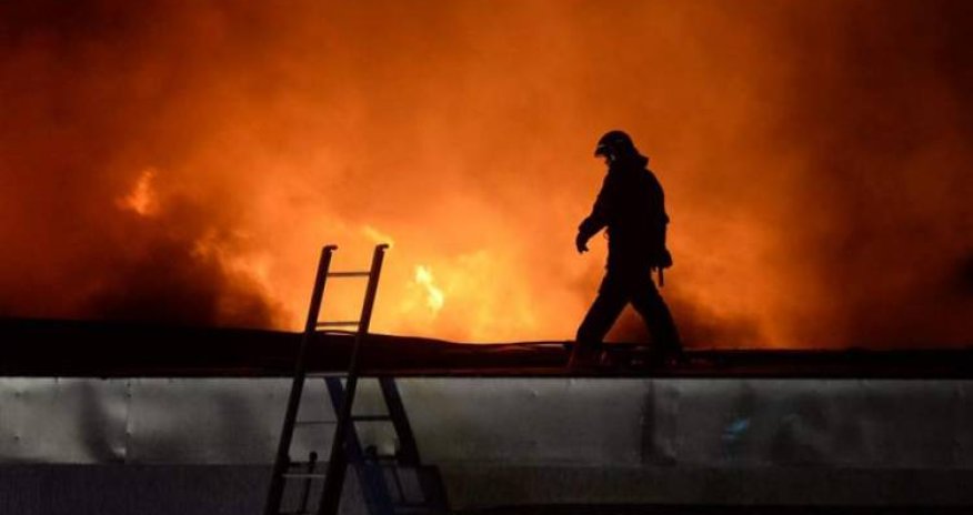 Moskva bazarında güclü yanğın baş verib