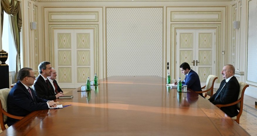 Əliyev Amerika İsrail İctimai Əlaqələr Komitəsinin prezidenti və yeni seçilmiş prezidentini qəbul edib