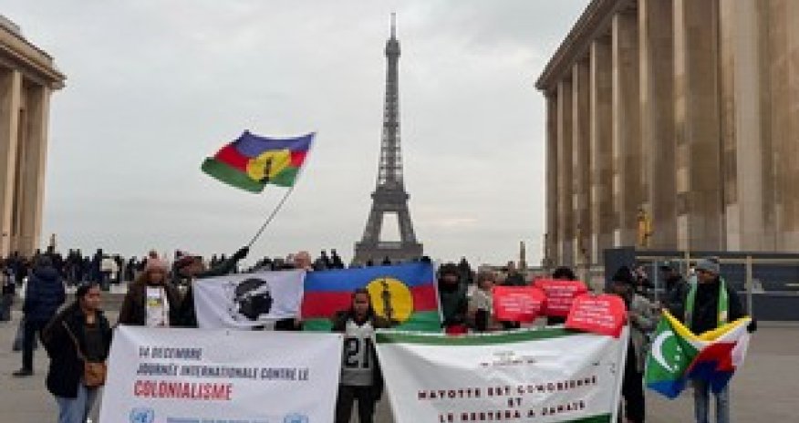 В Париже прошла акция против колониальной политики Франции