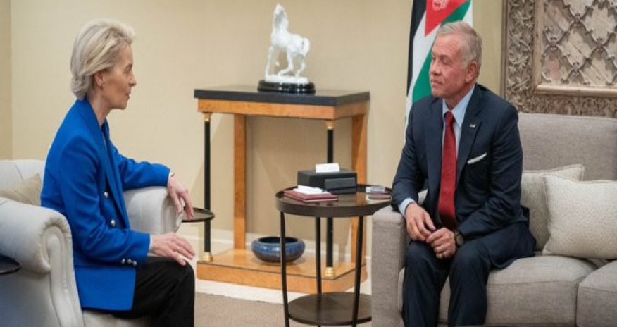 Von der Leyen İordaniya Kralı ilə görüşüb