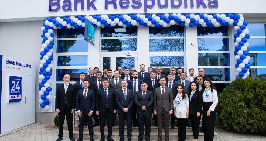 Bank Respublika müasir konseptli Goranboy filialını istifadəyə verdi!