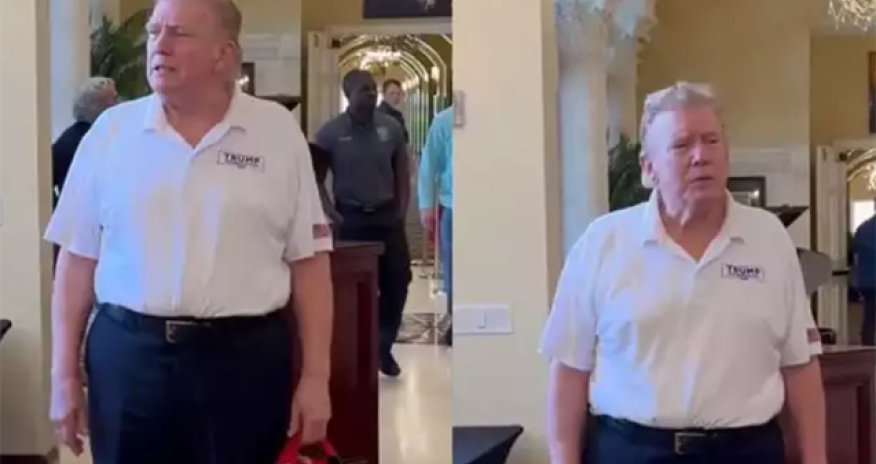 Tramp yeni saç düzümündə - Video