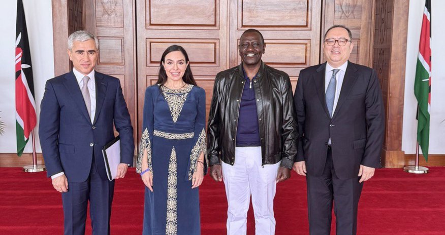 Leyla Əliyeva Keniya Prezidenti ilə görüşüb