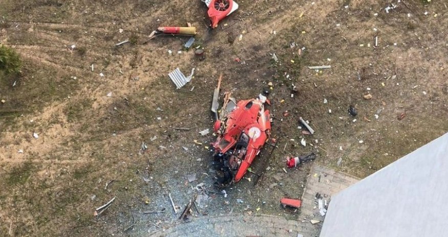 Türkiyədə helikopter xəstəxana binasına çırpılıb - Yenilənib
