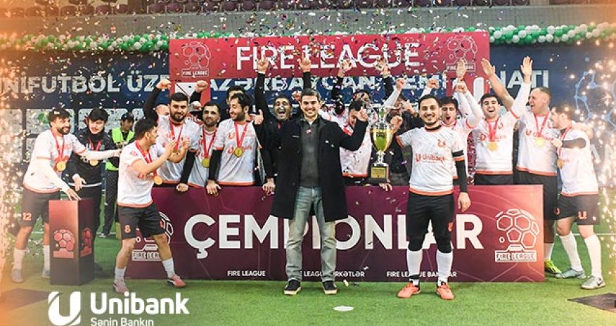 Unibank komandası futbol çempionatının qalibi olub