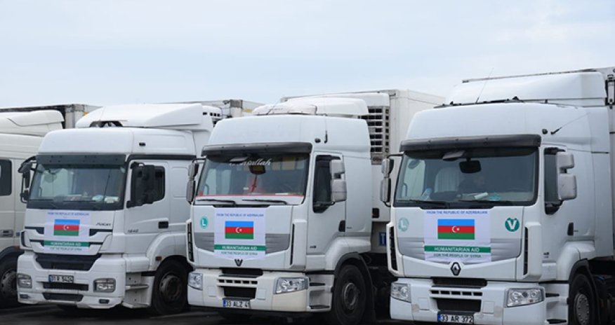 Azərbaycan Suriyaya humanitar yardım göndərib - VİDEO