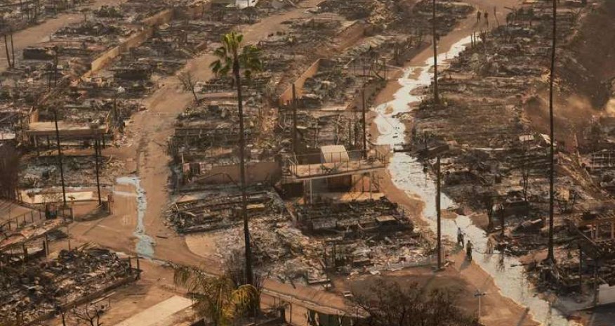 Los-Ancelesin yanmış ərazisi Lixtenşteyn ərazisini keçib
