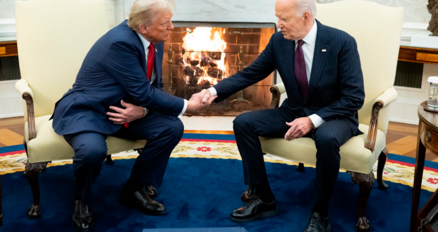 Байден встретил Трампа у Белого дома перед церемонией инаугурации