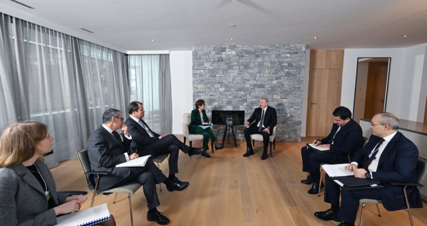 İlham Əliyev AYİB prezidenti ilə görüşüb