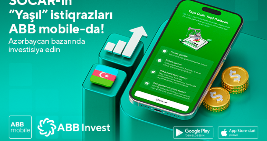 «Зеленые облигации» SOCAR в ABB mobile!