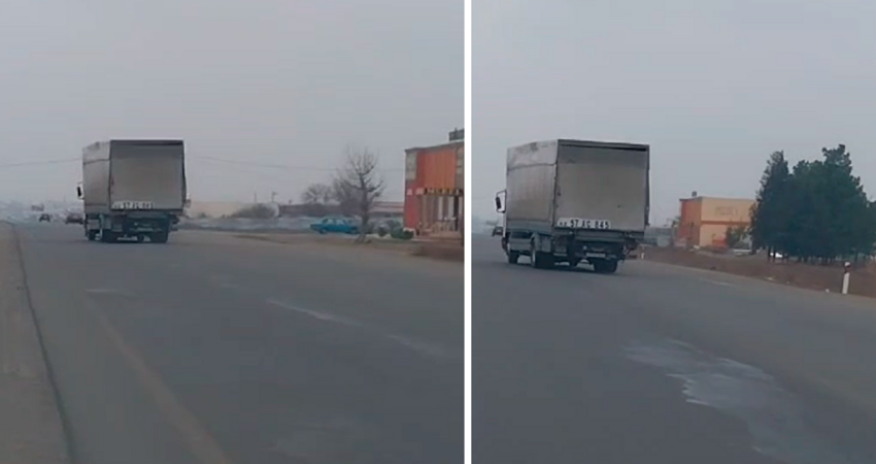 Magistral yolda avtoxuliqanlıq edən sürücü həbs edilib - Video