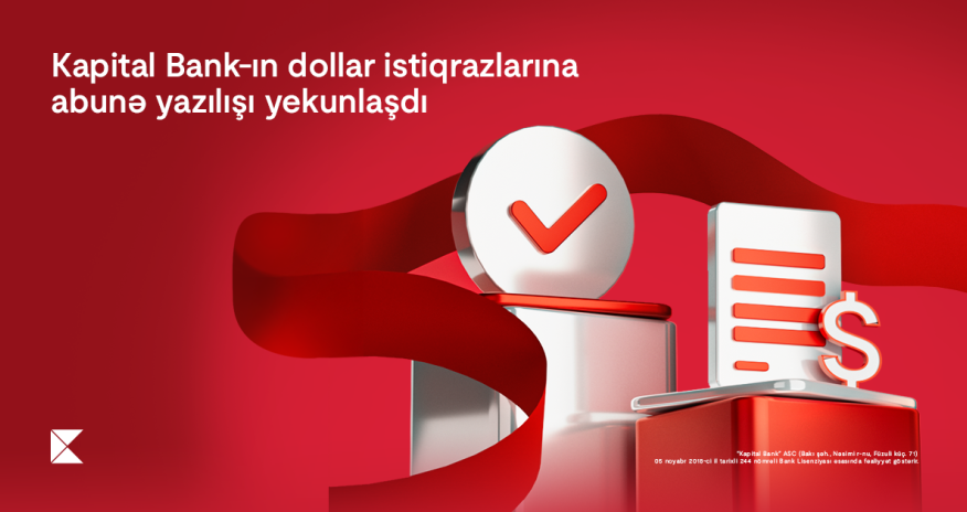 Subscription to Kapital Bank's dollar bonds successfully concluded