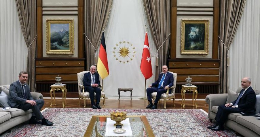 Ərdoğan Almaniya prezidenti ilə görüşüb