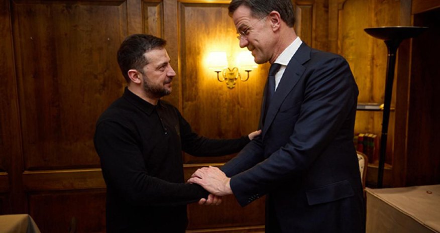 Zelenski NATO-nun baş katibi ilə görüşüb