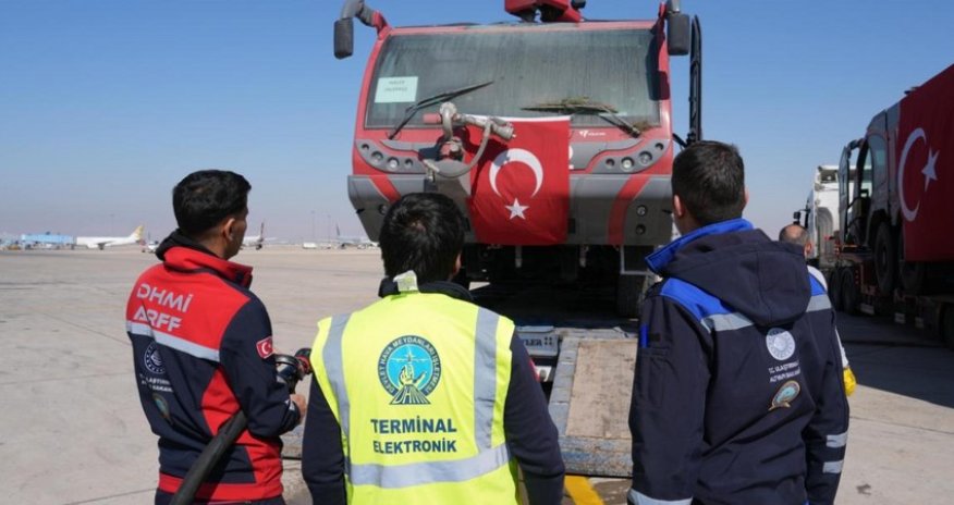 Türkiyə Dəməşq hava limanını bərpa edir