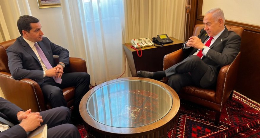 Hikmat Hajiyev meets with Israeli Prime Minister Benjamin Netanyahu