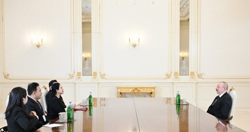 Президент Ильхам Алиев принял председателя Палаты представителей Индонезии