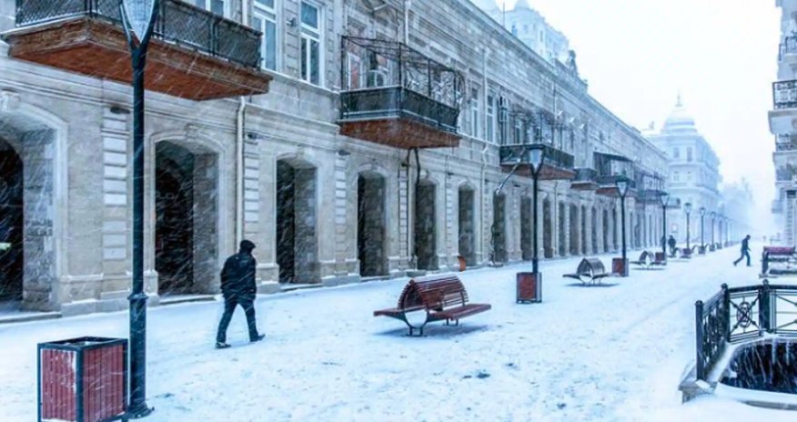 Прогноз погоды на завтра: в Баку и на Абшероне ожидается снег