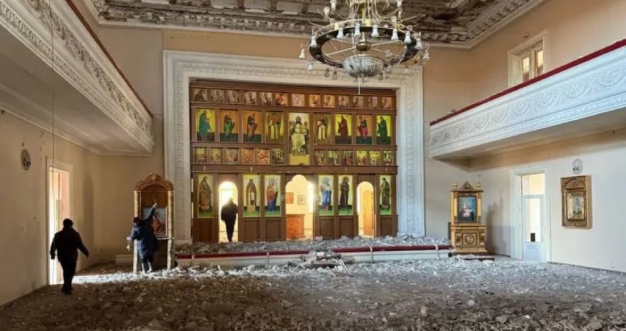 Российская ракета разрушила храм