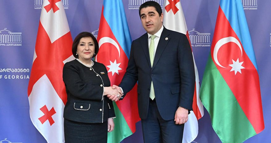 Sahibə Qafarova gürcü həmkarı ilə görüşüb