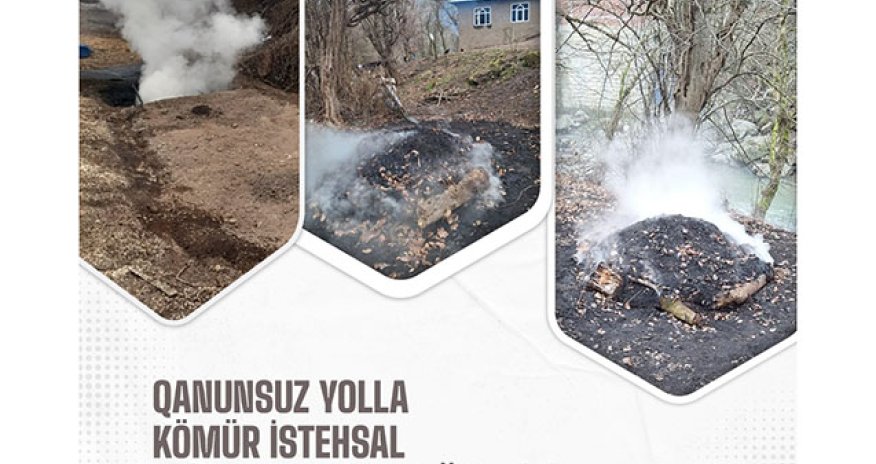 Qanunsuz kömür istehsal edən şəxslər cərimələnib