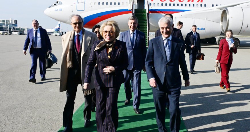 Valentina Matviyenko Azərbaycana gəlib - Yenilənib