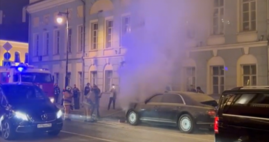 В Москве взорвался один из лимузинов Путина