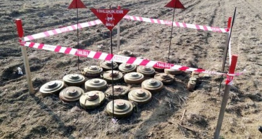 Heyvan otaran şəxs Ağdamda minaya düşüb