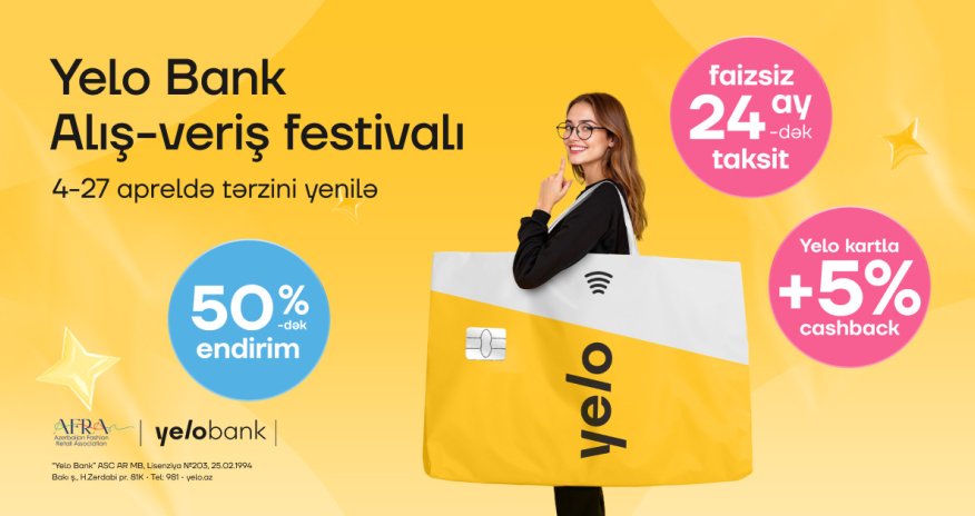 Yelo Bank Shopping Festival starts now!