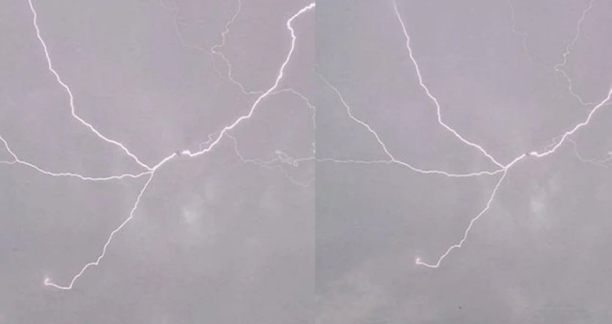 Türkiyədə sərnişin təyyarəsini ildırım vurub - Video