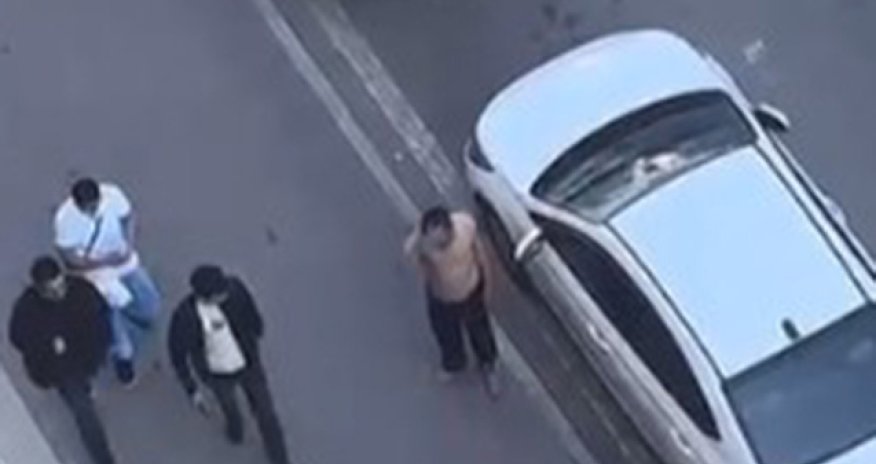 Küçədə qeyri-adekvat hərəkət edən yarıçılapaq şəxs saxlanılıb