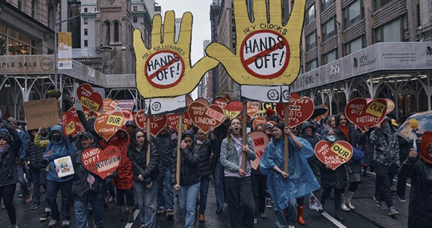 ABŞ-də Trampa qarşı etirazlar başlayıb - Video