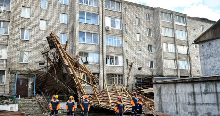 В Красноярском крае более 75 тыс. человек остались без света из-за урагана