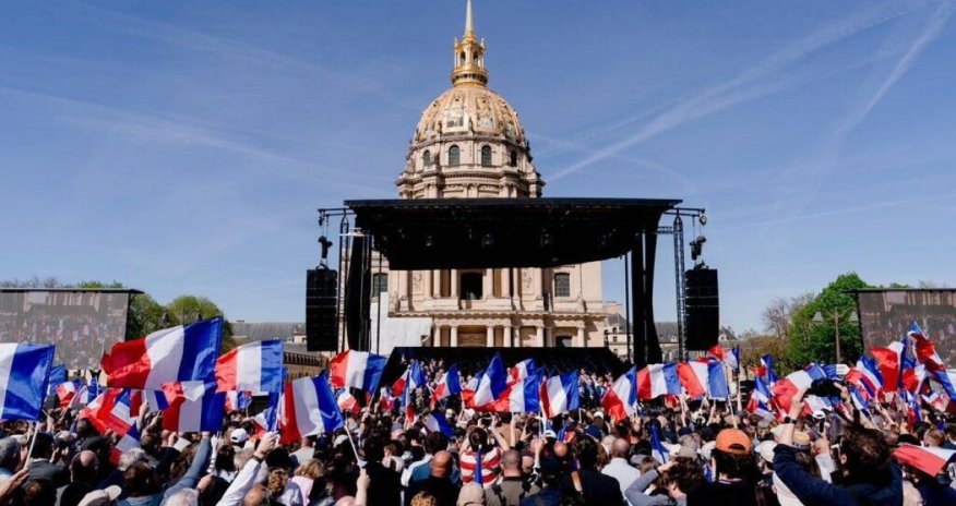 В Париже проходит многотысячный митинг в поддержку Марин Ле Пен