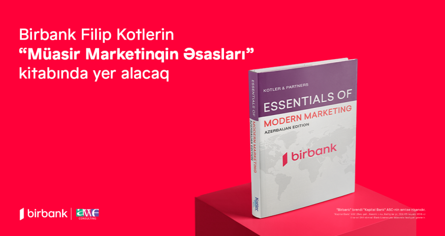Birbank Filip Kotlerin &ldquo;Müasir Marketinqin Əsasları&rdquo; kitabında yer alacaq