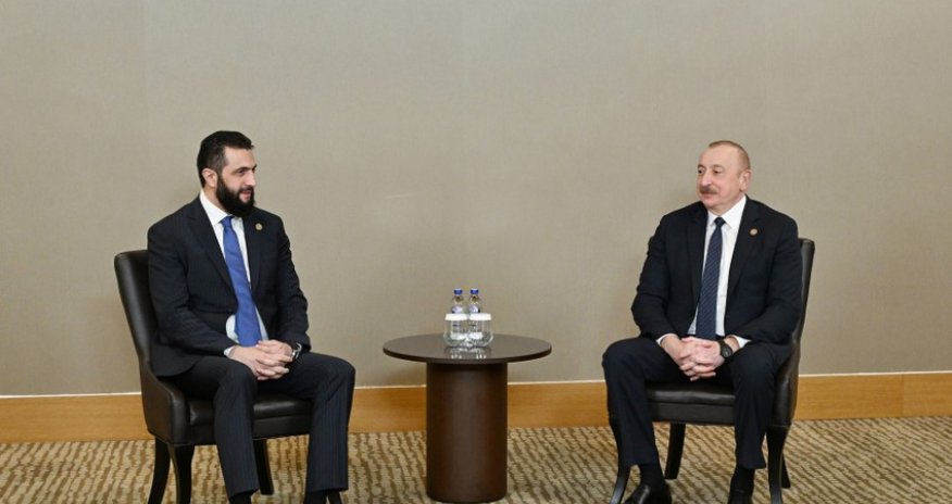 Prezident Suriya prezidenti ilə görüşüb