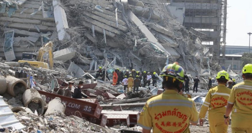 Число погибших при обрушении строящегося здания в Бангкоке достигло 41