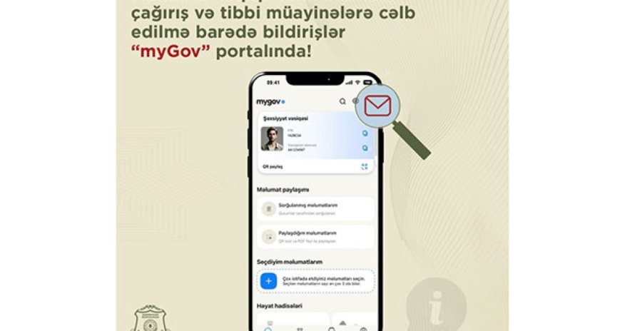 Müddətli həqiqi hərbi xidmətə çağırış barədə bildirişlər&ldquo;myGov&rdquo;da!