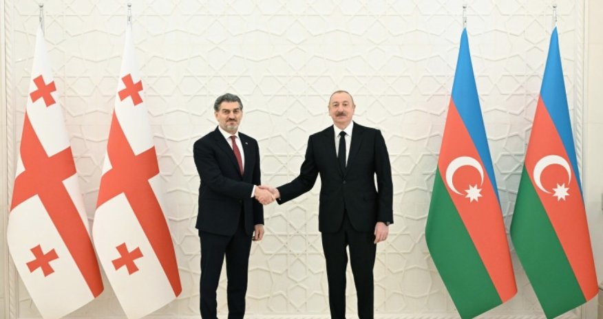 Prezidentin sosial şəbəkə hesablarında Kavelaşvili ilə görüşdən görüntülər paylaşılıb