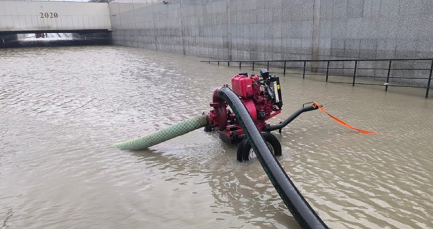 Sabunçuda tunelə yığılmış su ərazidən kənarlaşdırılıb - Yenilənib