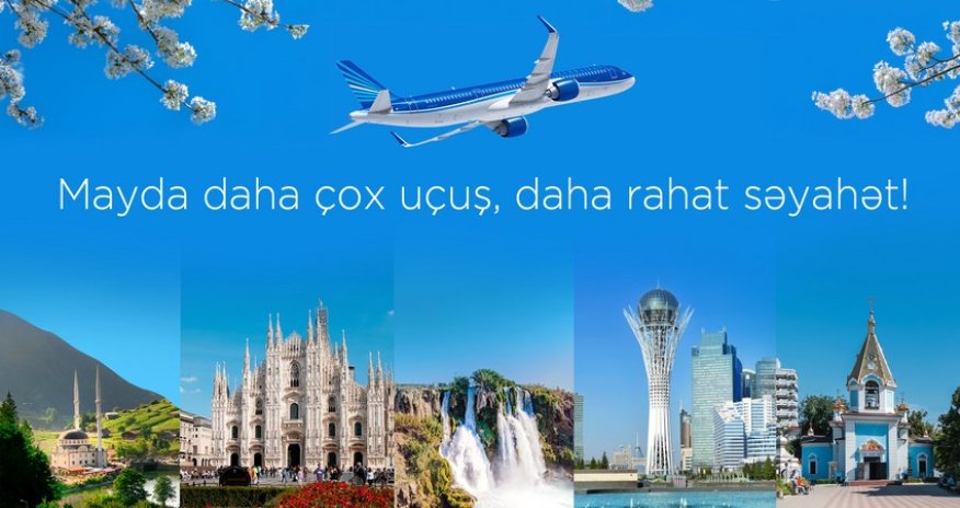 AZAL maydan bir sıra istiqamətlərdə uçuşların sayını artırır