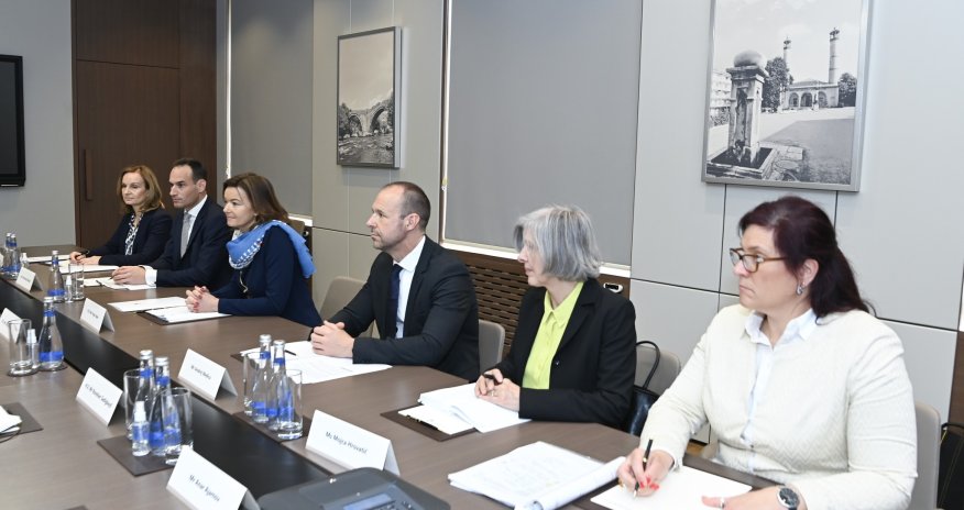 Bayramov sloveniyalı həmkarı ilə görüşüb