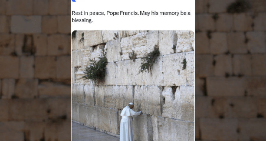 İsrail XİN Papa ilə bağlı paylaşdığı başsağlığını dərhal silib