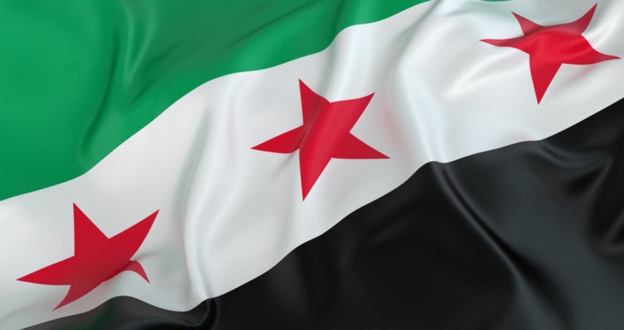 Новый флаг Сирии в штаб-квартире ООН