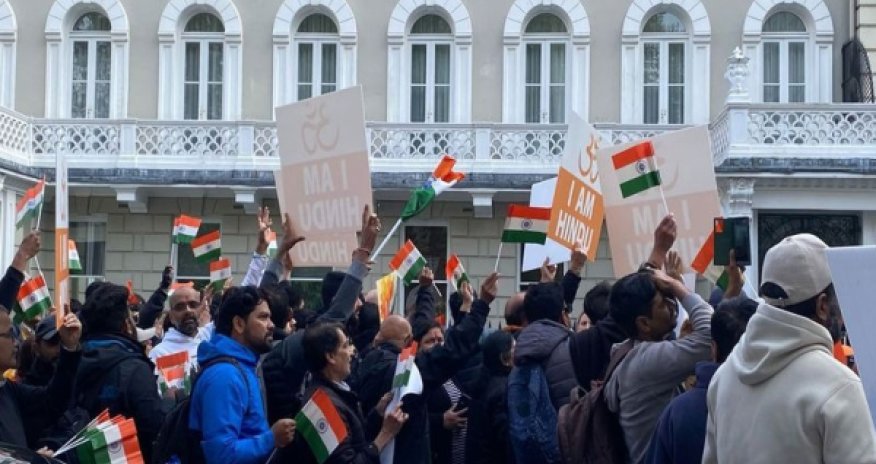 Протесты у посольства Пакистана в Лондоне