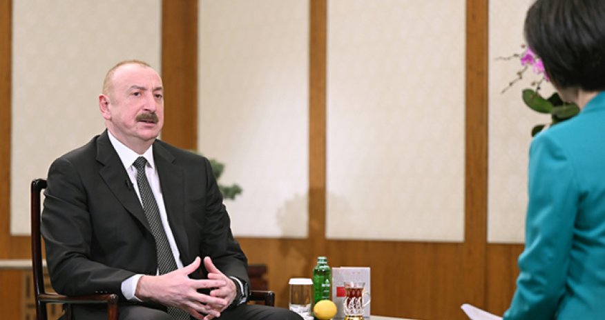 Prezidentin Çin telekanalına müsahibəsinin - Tam mətni