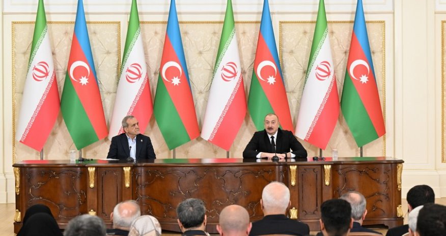Azərbaycan və İran prezidentləri mətbuata birgə bəyanatlarla çıxış ediblər - Yenilənib